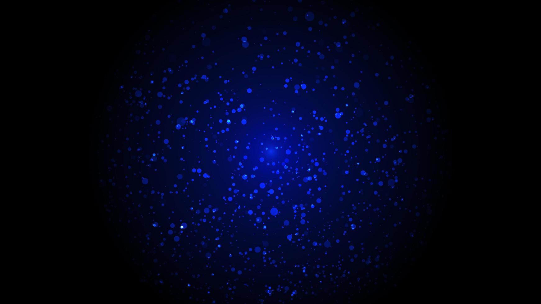 Dark blue particle globe particle technology background photo