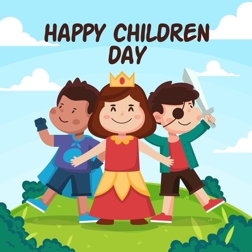 Happy Children's Day Concept vector