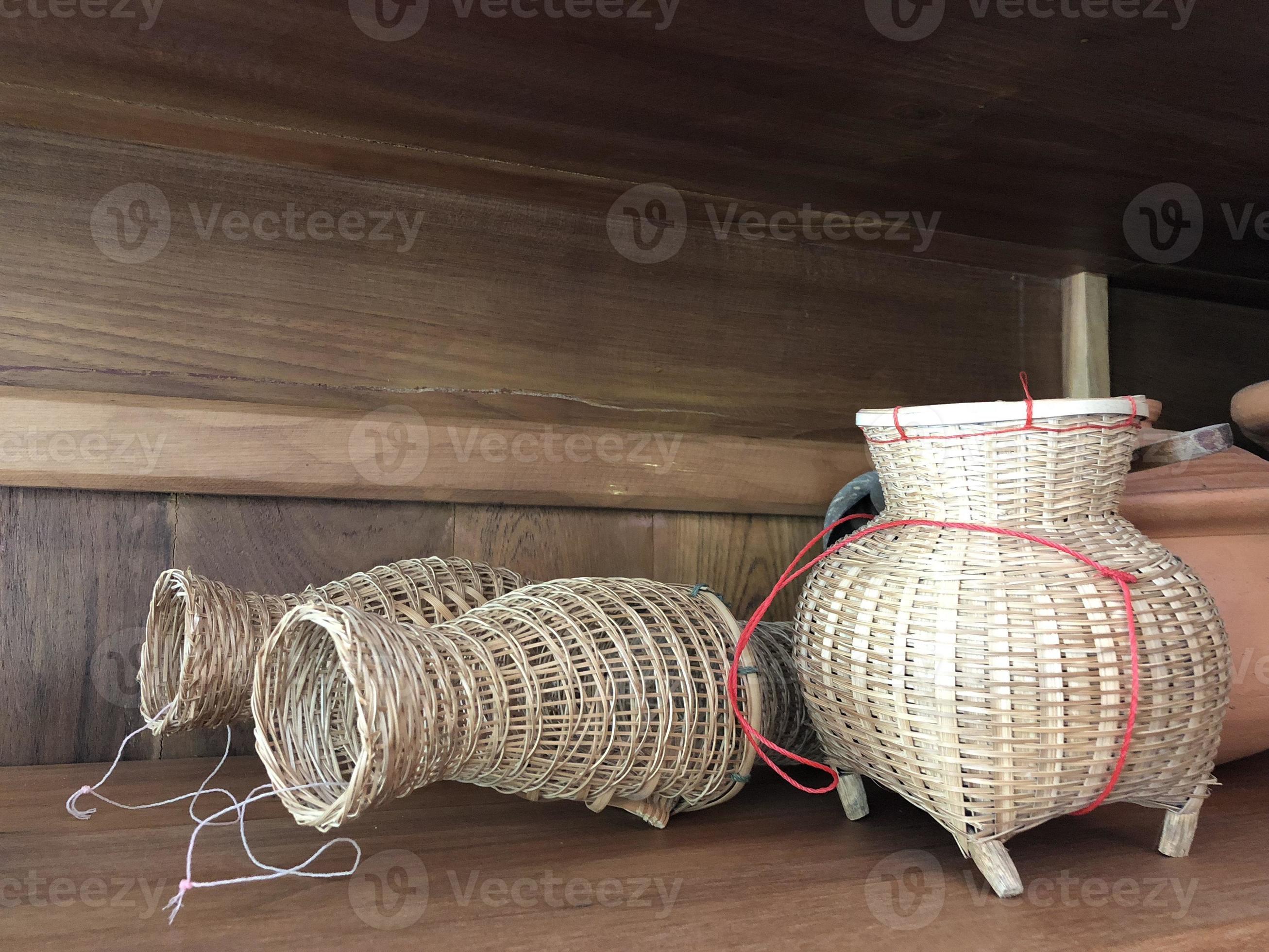traditional Asia fish trap, make from bamboo wood., Thailand. 6908668 Stock  Photo at Vecteezy