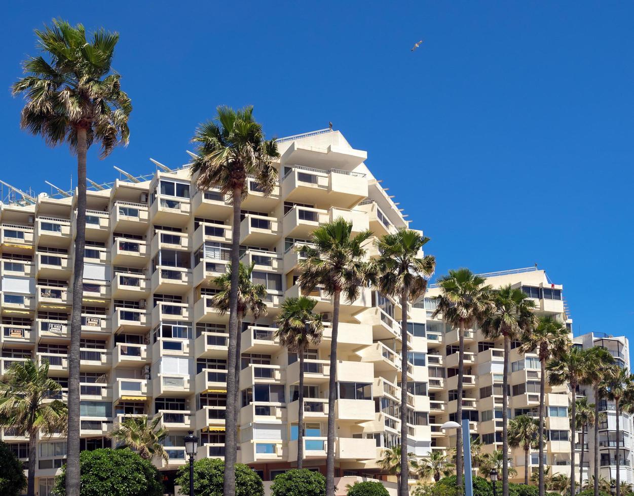 MARBELLA, ANDALUCIA, SPAIN, 2014. View of an apartment block in Marbella Spain on May 4, 2014 photo