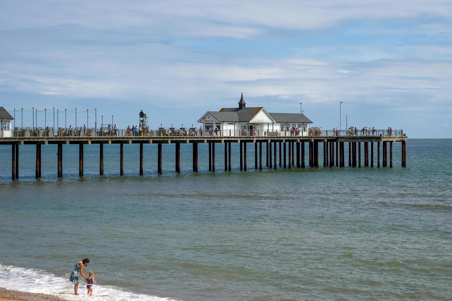 People Enjoying a Sunny Day Out at Southwold photo