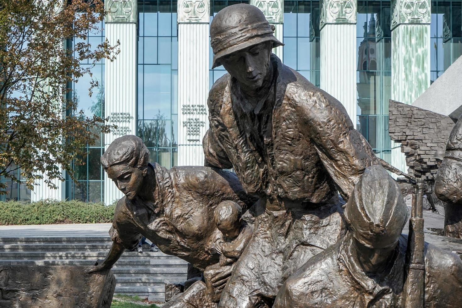 Warsaw, Poland, 2014. Insurgents Memorial to Polish Fighters of Warsaw Uprising in Warsaw photo