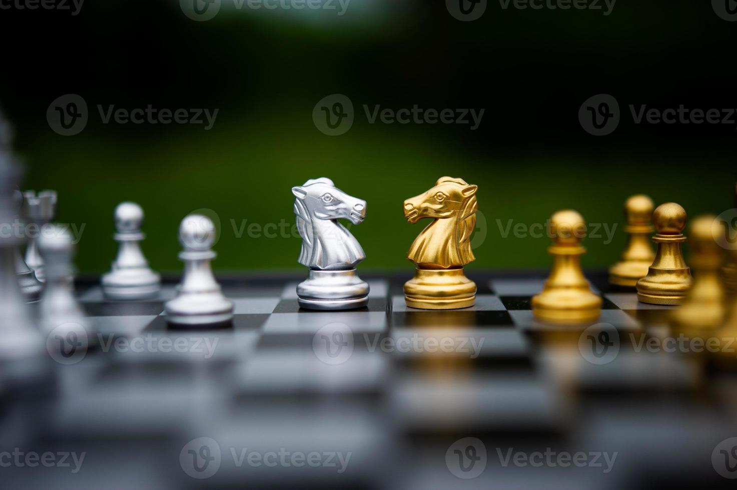 Chess, board games for concepts and contests, and strategies for business success ideas photo