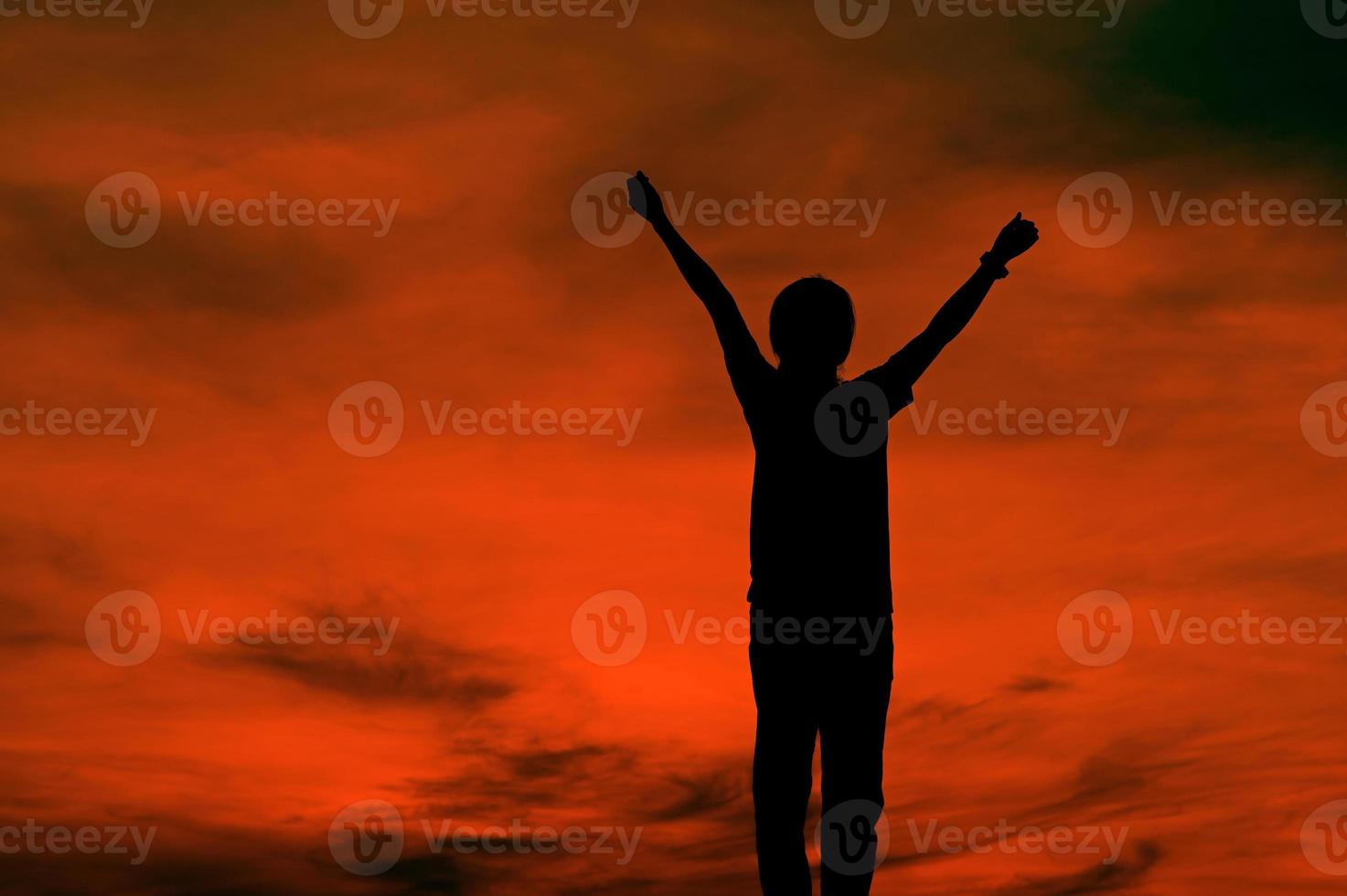 Silhouette of team leadership, teamwork and teamwork and delightful silhouette concepts photo