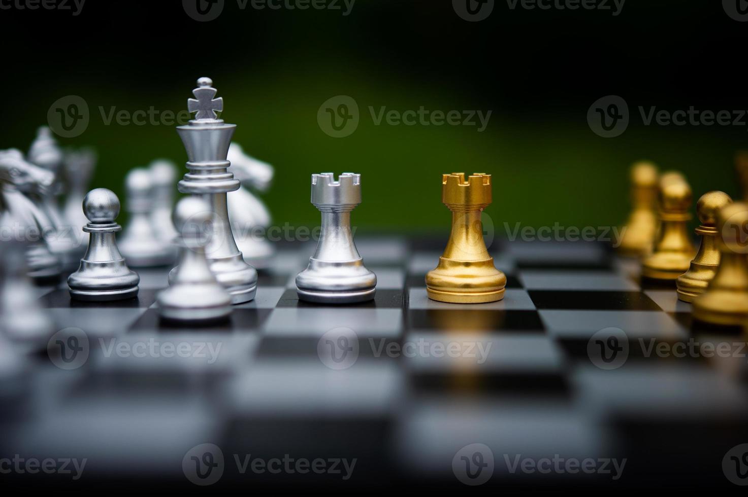 Chess, board games for concepts and contests, and strategies for business success ideas photo