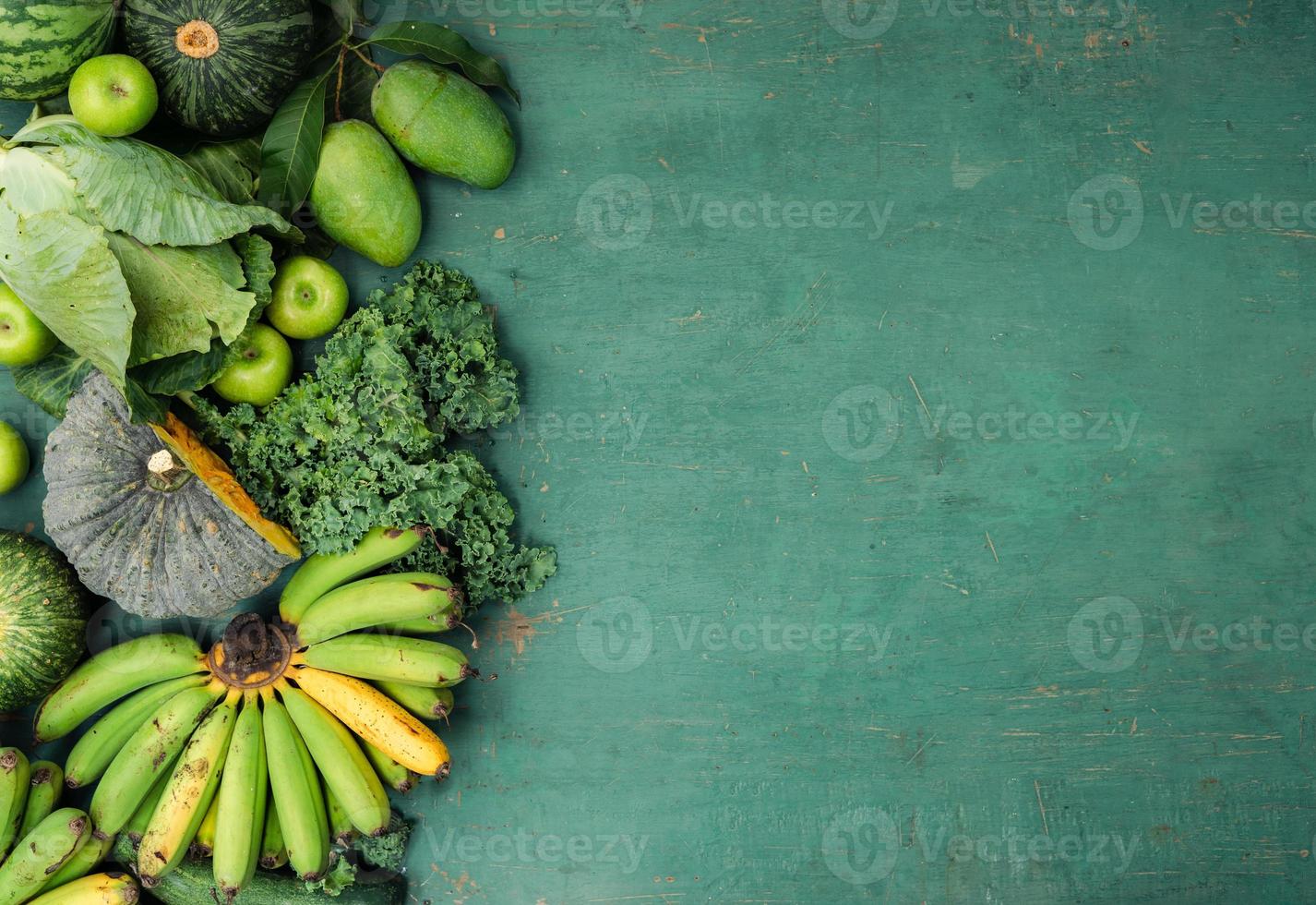 fresh green vegetables and fruits 6910225 Stock Photo at Vecteezy