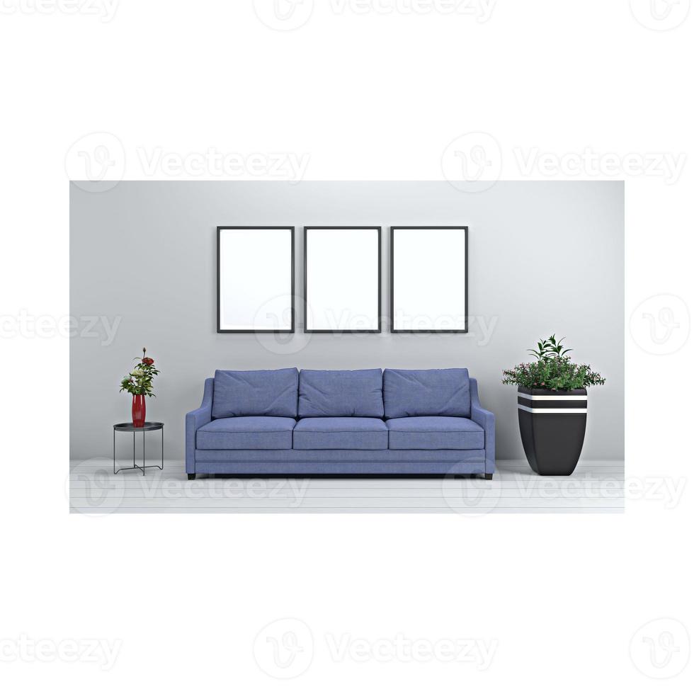 Blank posters, clean and separate paper to present advertisements. photo