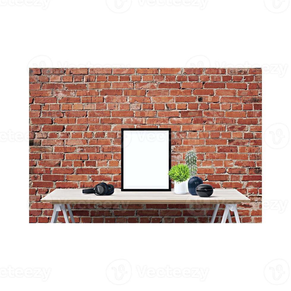 Blank posters, clean and separate paper to present advertisements. photo