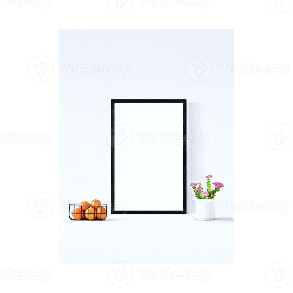 Blank posters, clean and separate paper to present advertisements. photo