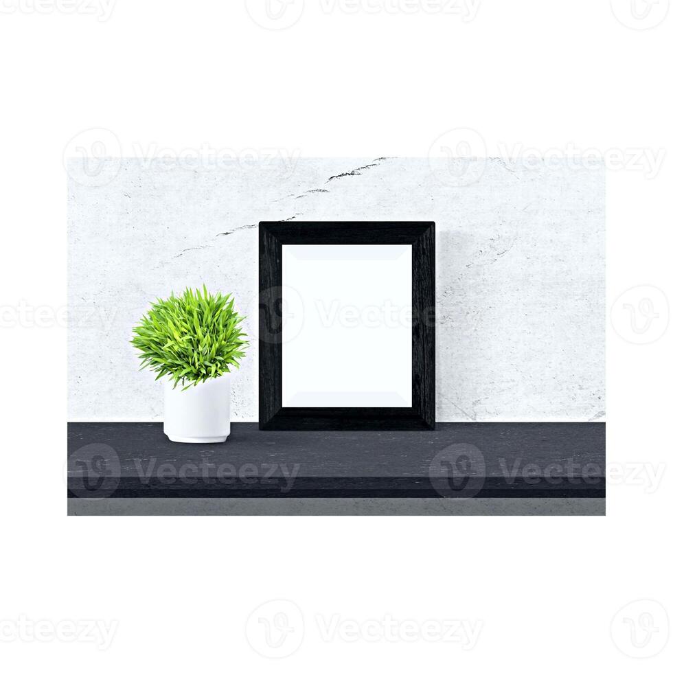 Blank posters, clean and separate paper to present advertisements. photo