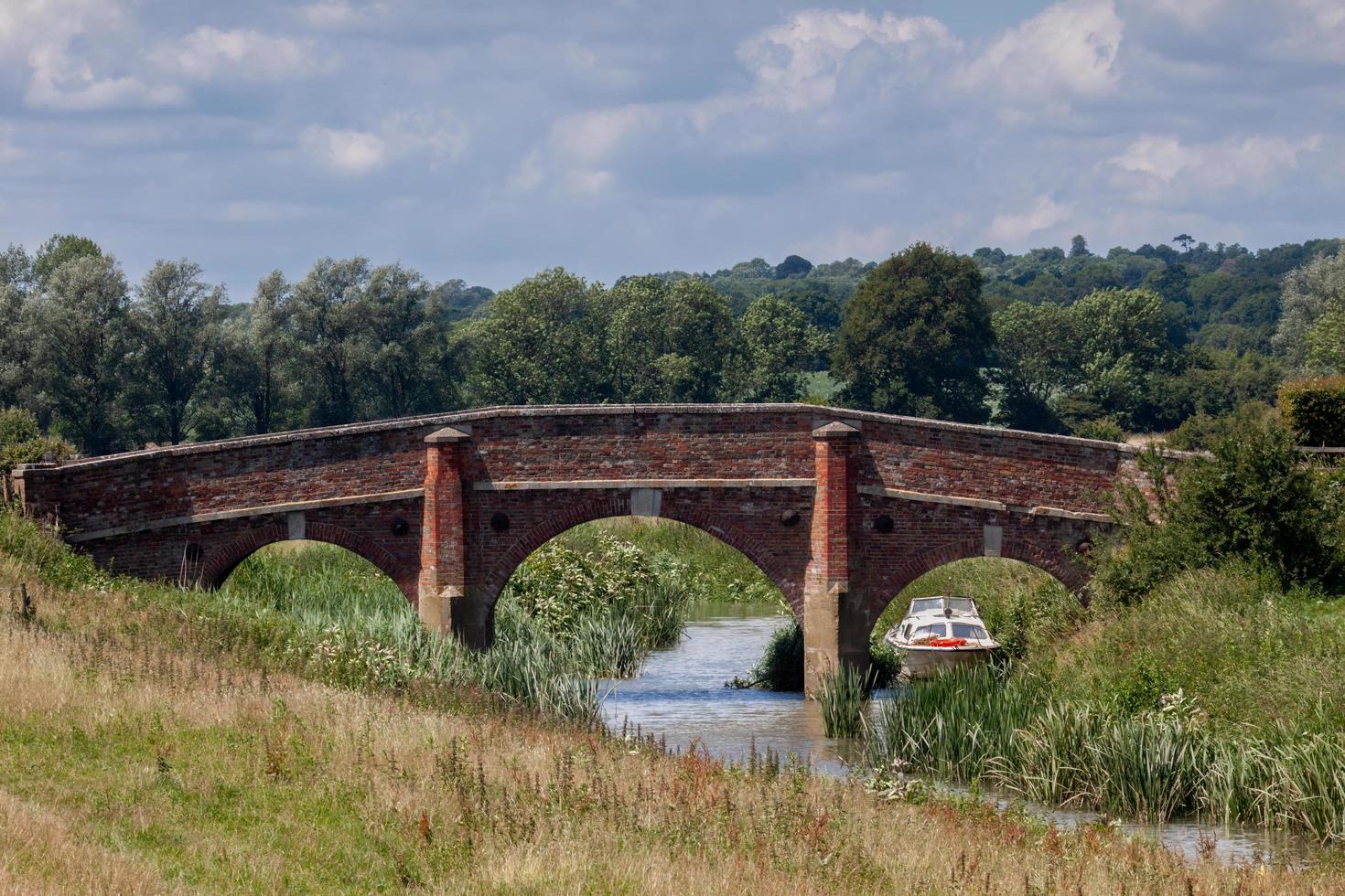 BODIAM, EAST SUSSEX, UK, 2009. View of the historic road bridge at Bodiam in East Sussex on June 24, 2009 photo