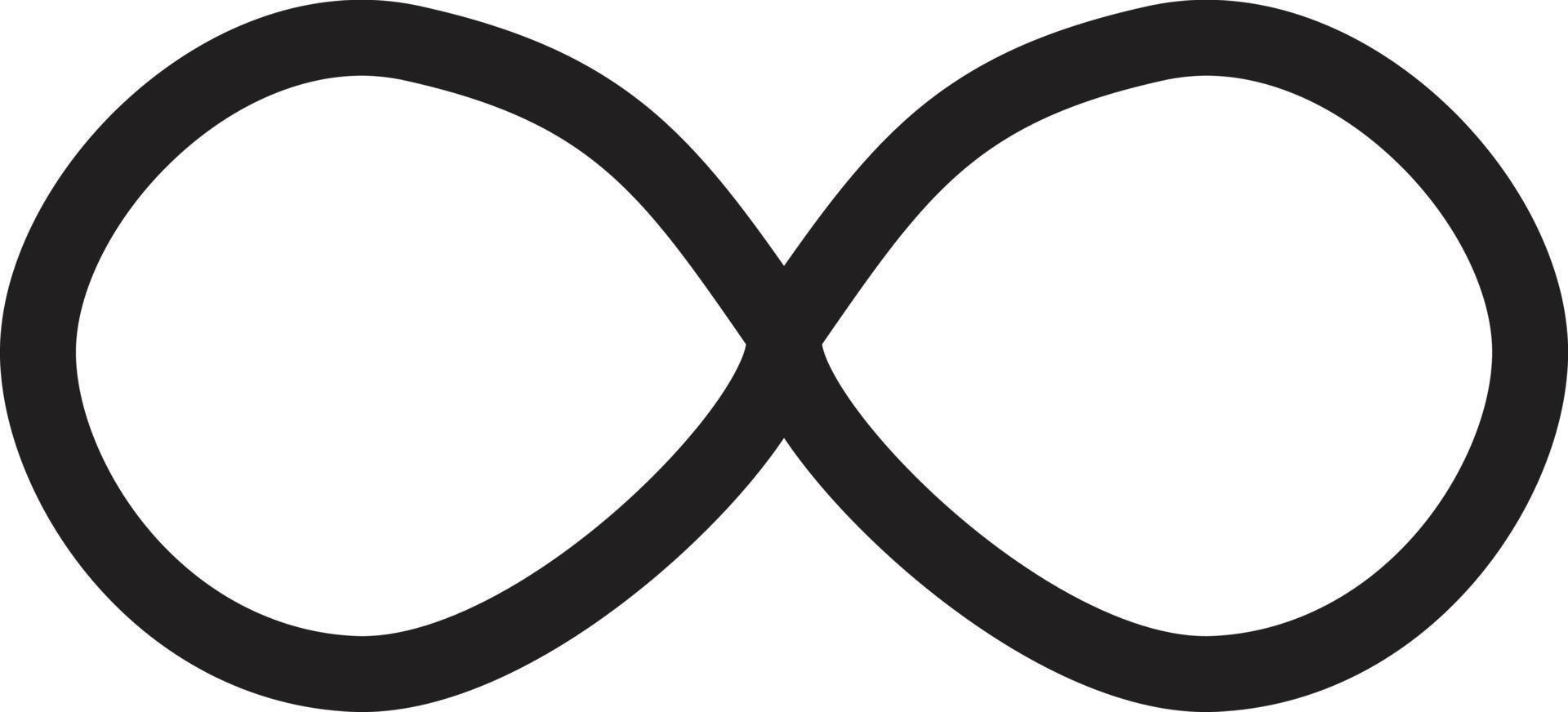 símbolo de infinito aislado sobre fondo blanco. signo ilimitado. icono infinito para el diseño de su sitio web, logotipo, aplicación, ui. estilo plano símbolo infinito vector