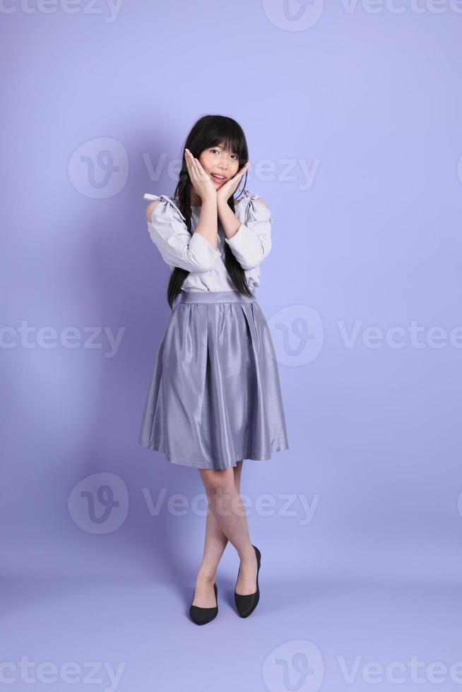 Purple Preppy Girl photo