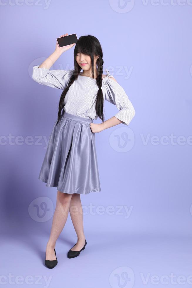 Purple Preppy Girl photo