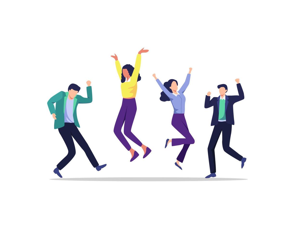 Successful business vector illustration
