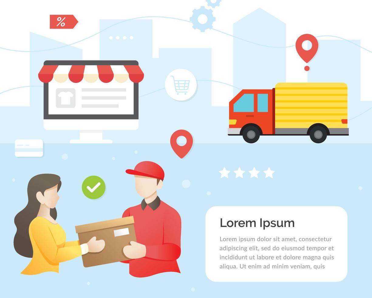 Express delivery concept vector