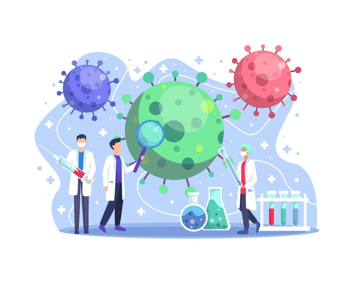 ilustración de vacuna médica coronavirus vector