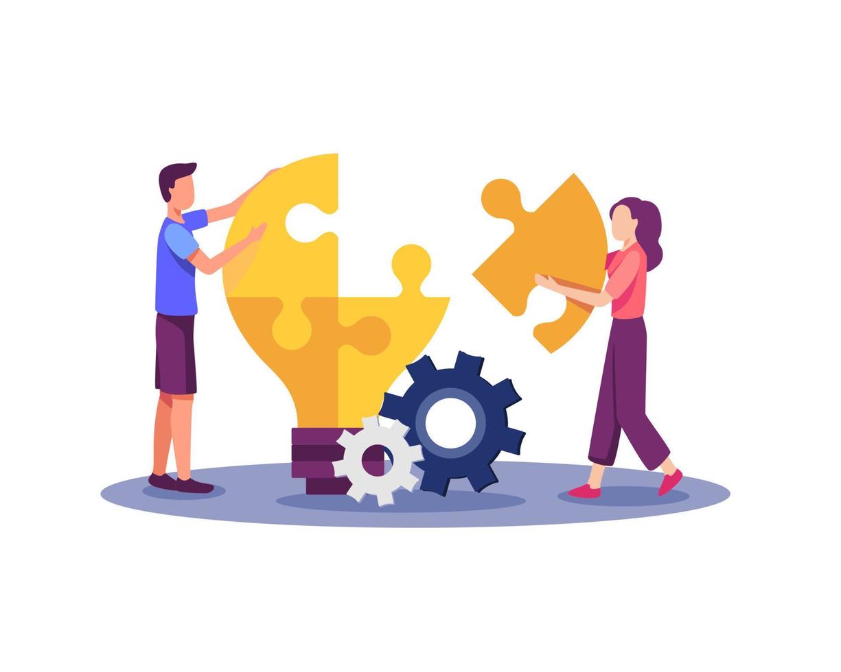 Creative business projects and development illustration vector
