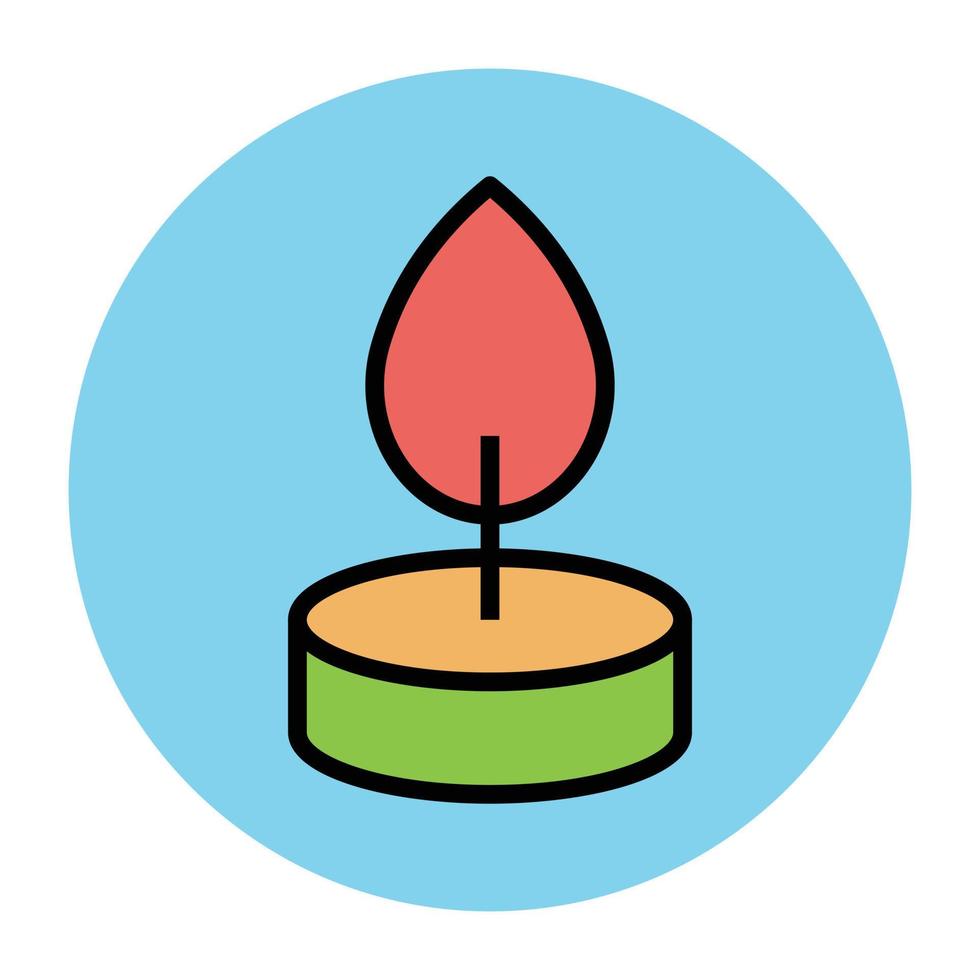 Trendy Candle Concepts vector