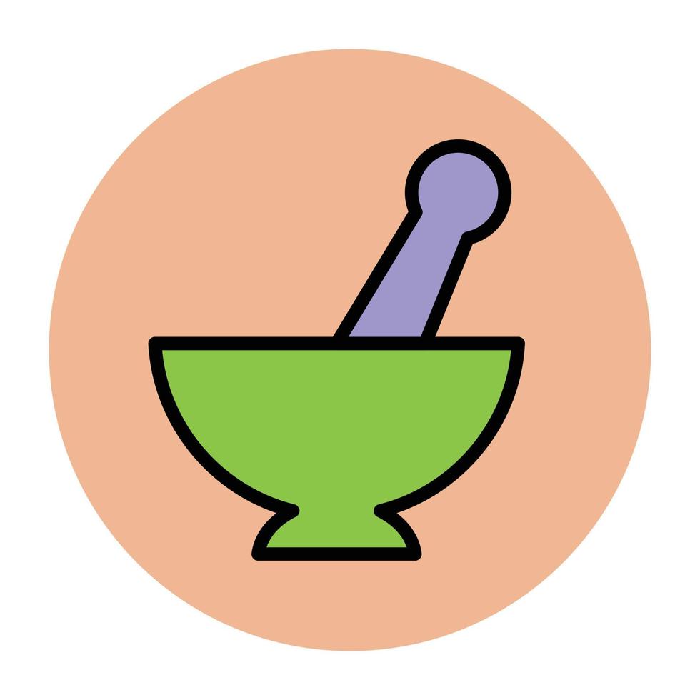 Mortar Pestle Concepts vector