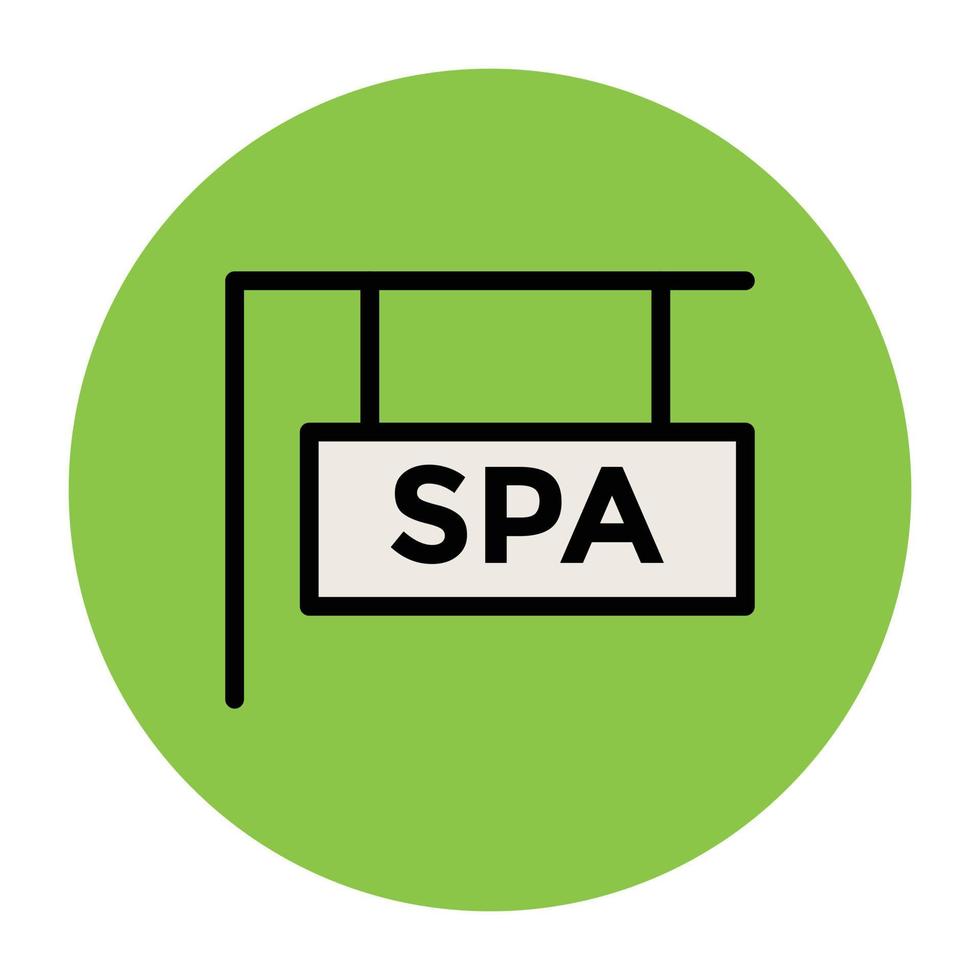 conceptos de banner de spa vector