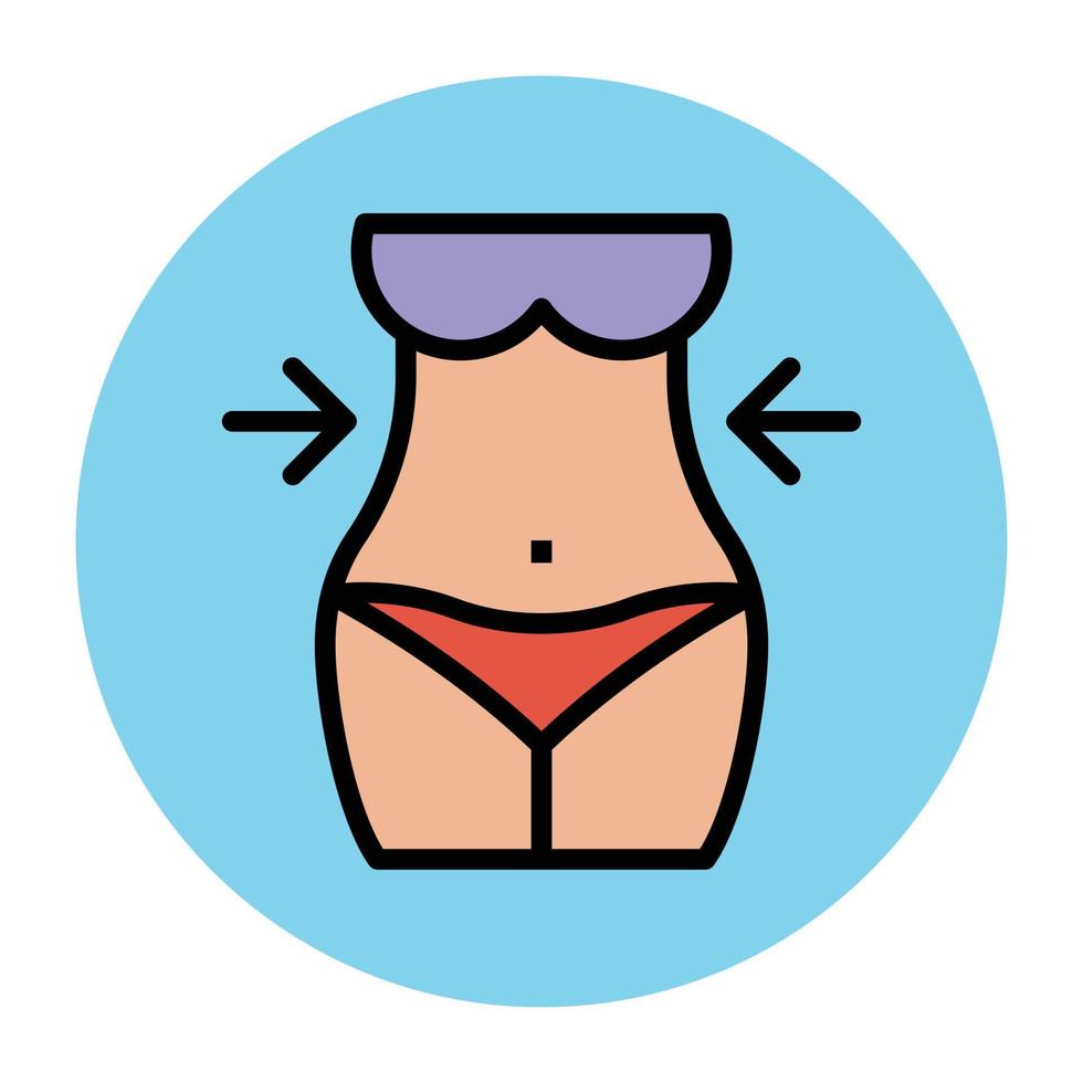 Woman Waist Concepts vector