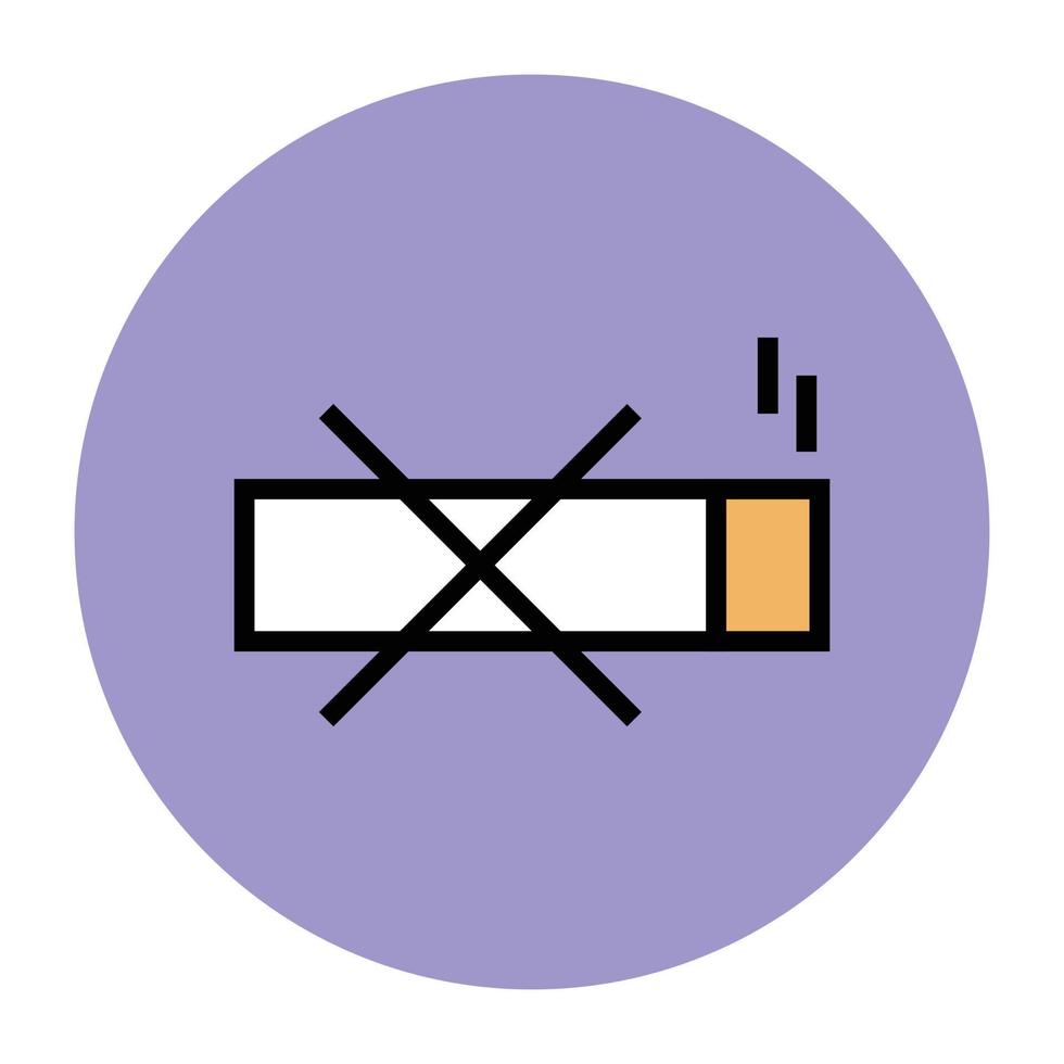 conceptos de no fumar vector