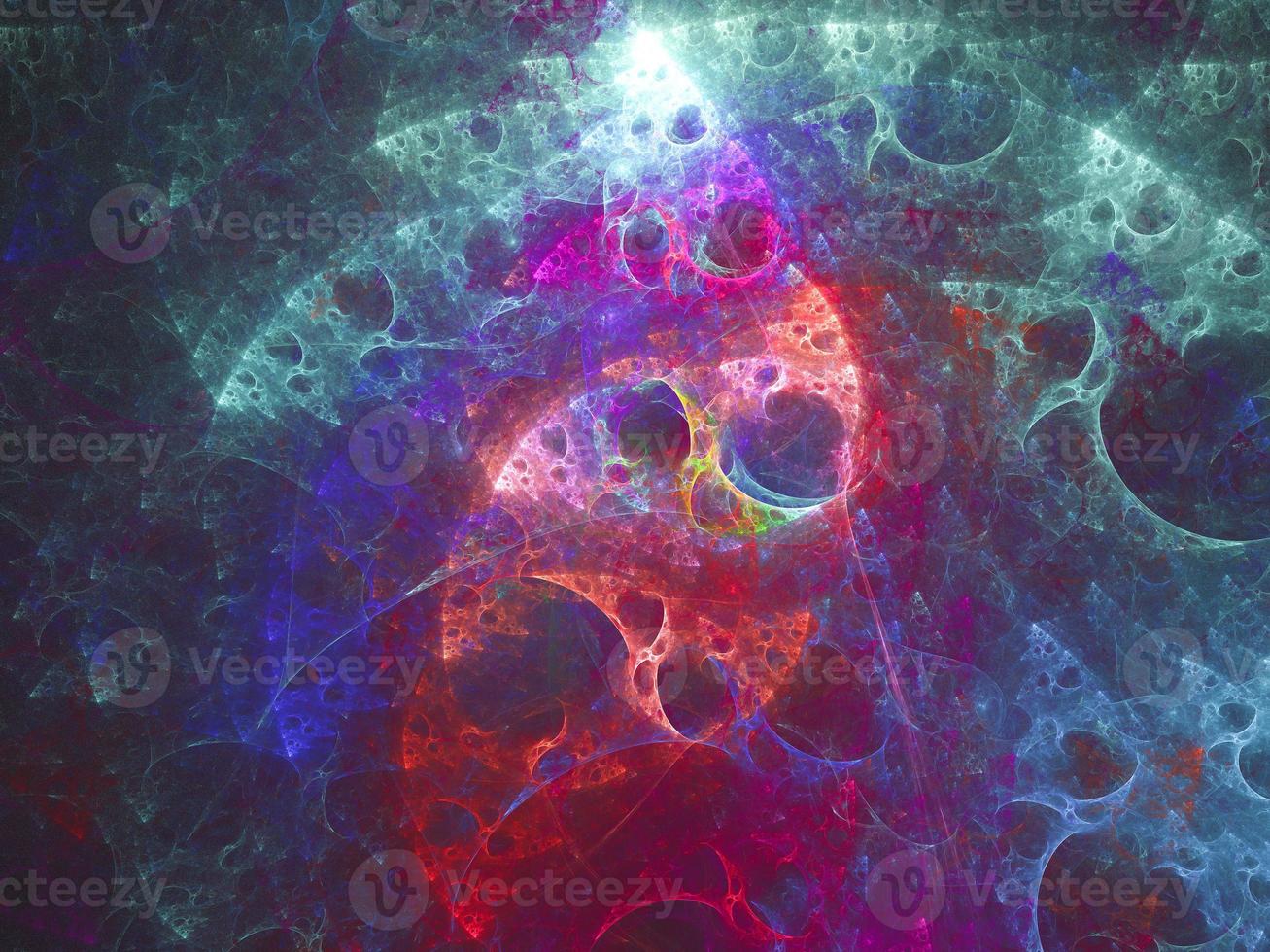 Abstract fractal art background. Computer generated fractal illustration art in multicolors photo