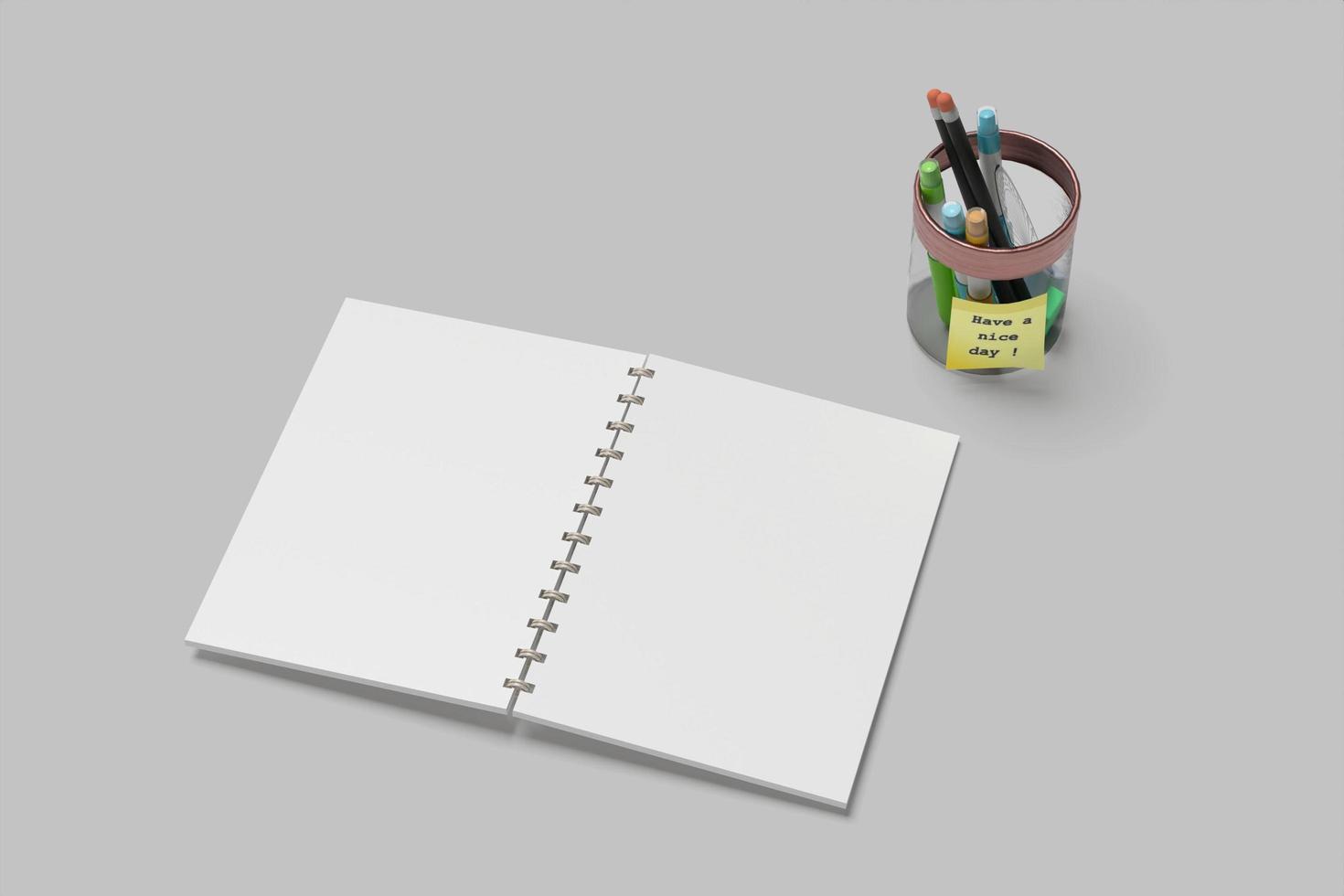 A5 Notebook Blank Mockups photo