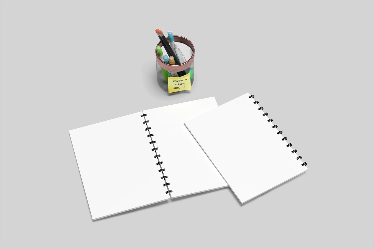 A5 Notebook Blank Mockups photo