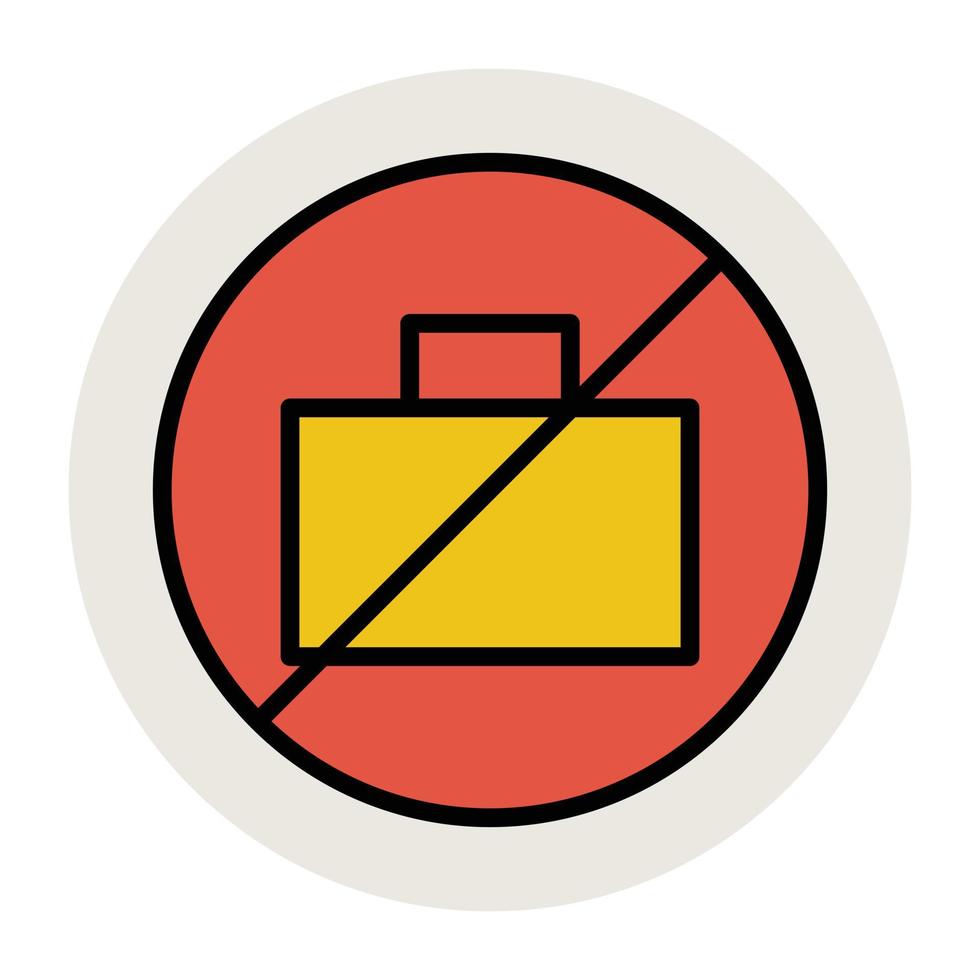 No Bag Concepts vector