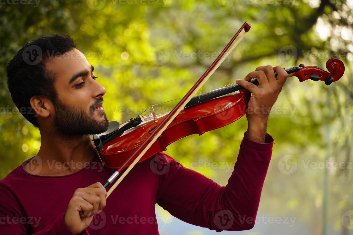 violin player images Music and musical tone concept. images of man musician photo