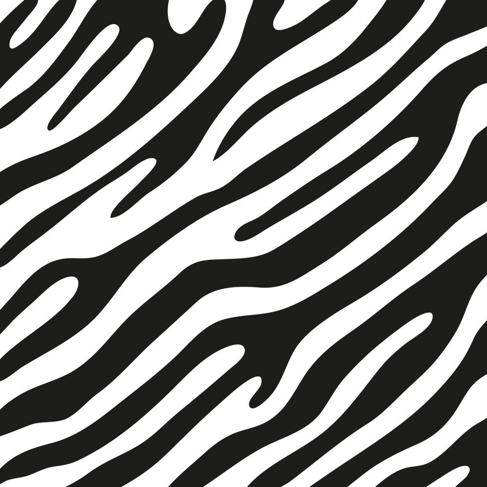 Black stripes on the skin of a zebra for decoration graphics vector