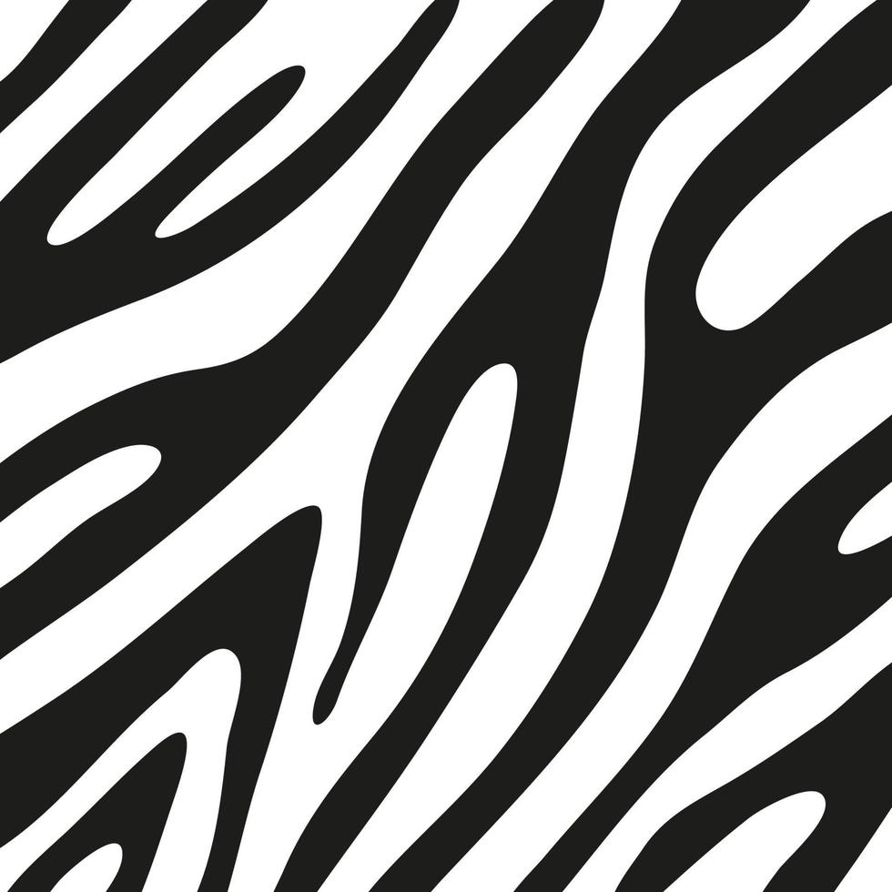 Black stripes on the skin of a zebra for decoration graphics vector