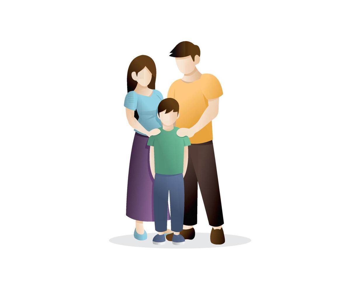 ilustración del concepto de familia vector