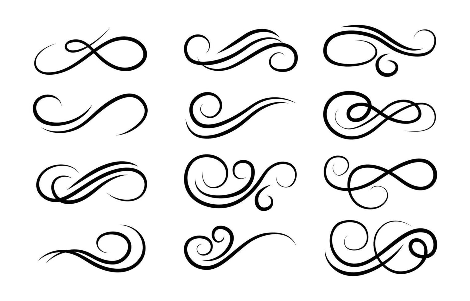 Swirl Decoratve Elements vector