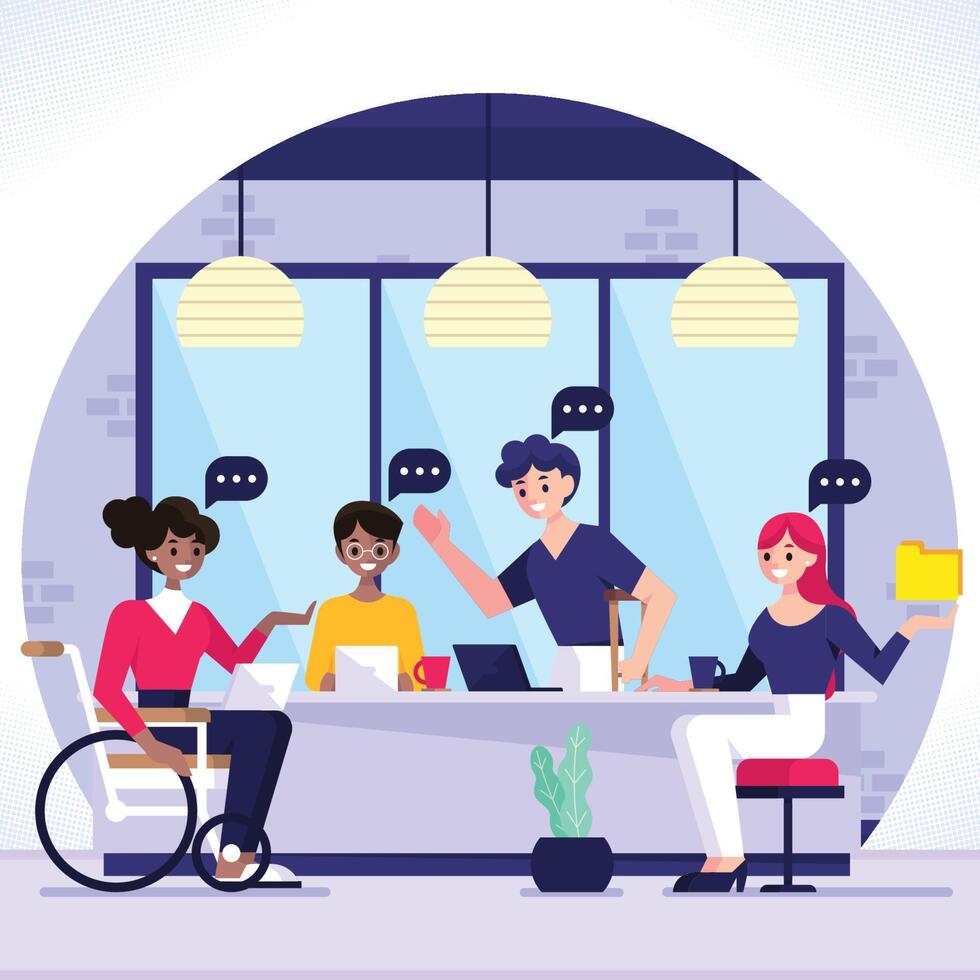 Professionally Capable Despite Disability vector