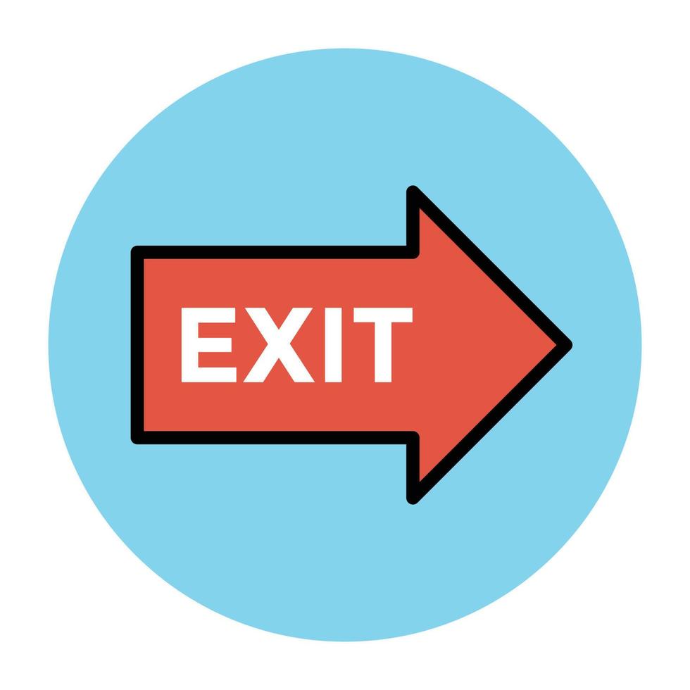 Trendy Exit  Concepts vector