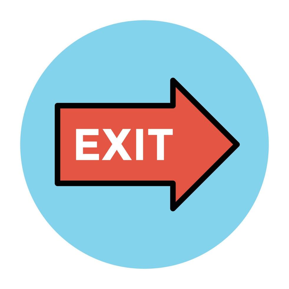 Trendy Exit  Concepts vector