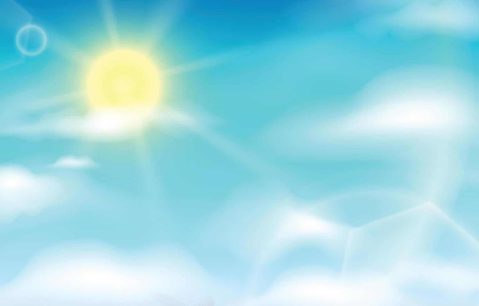 Realistic Blue Sky vector