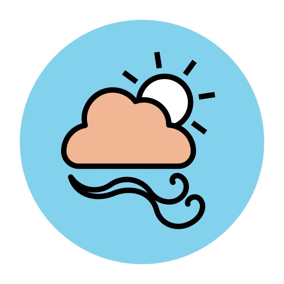 Windy Weather Concepts vector