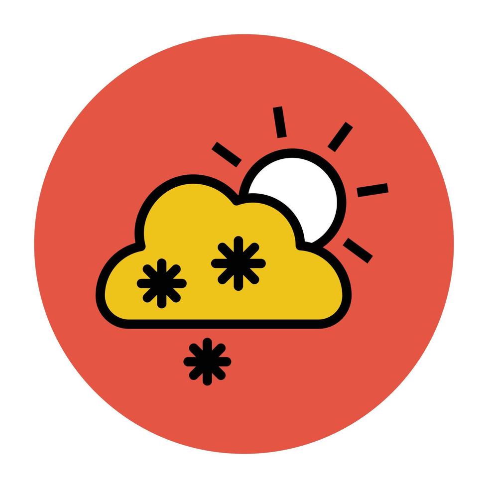 Trendy Snowfall Concepts vector