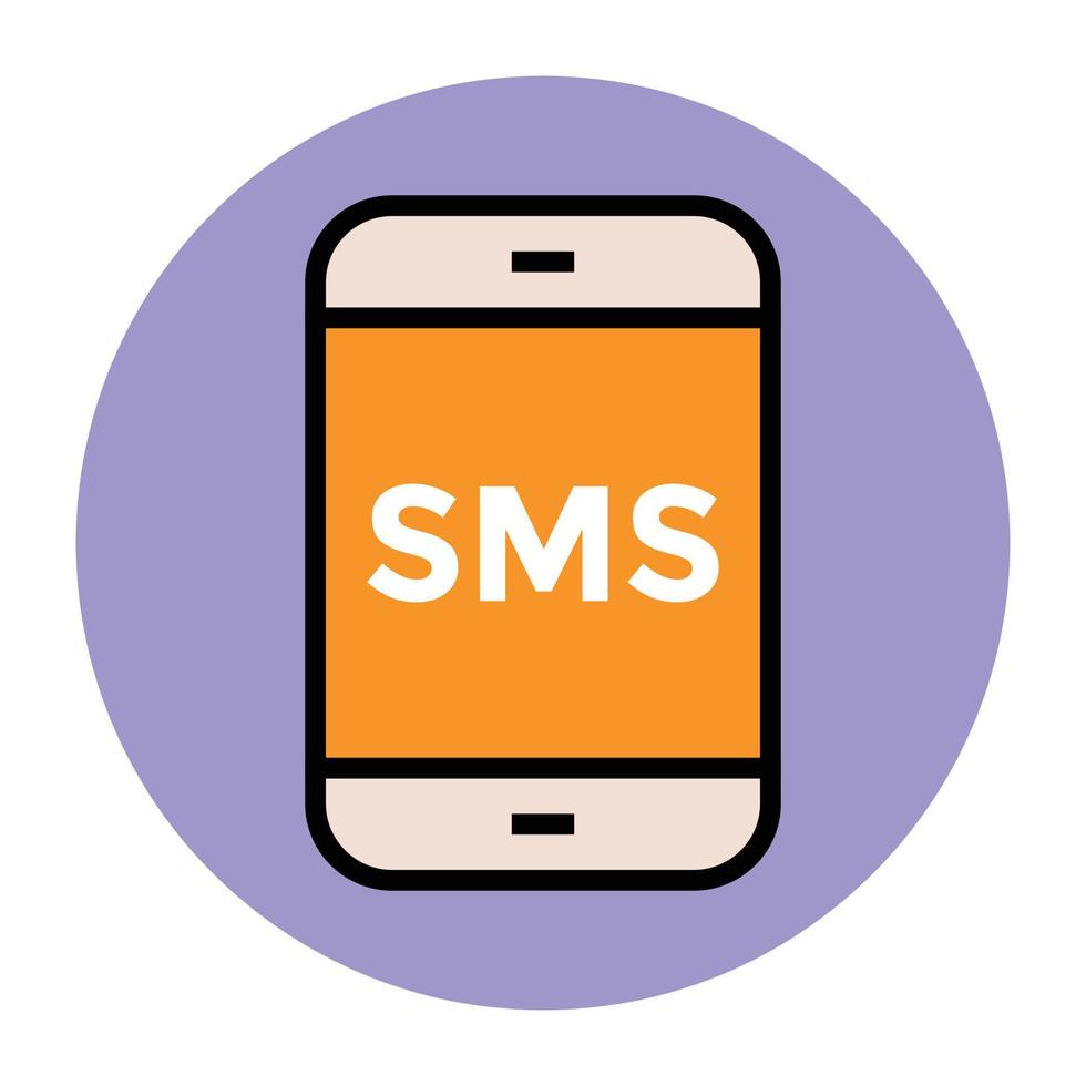 Trendy Sms Concepts vector