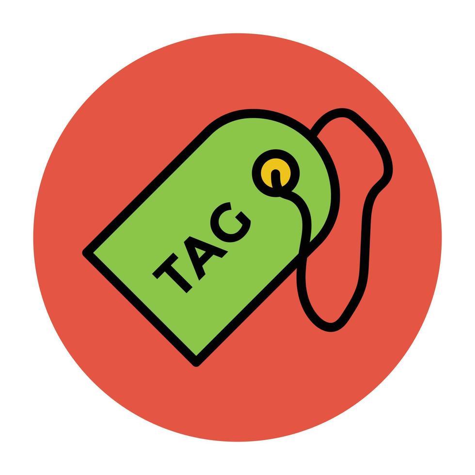 Trendy Tag Concepts vector