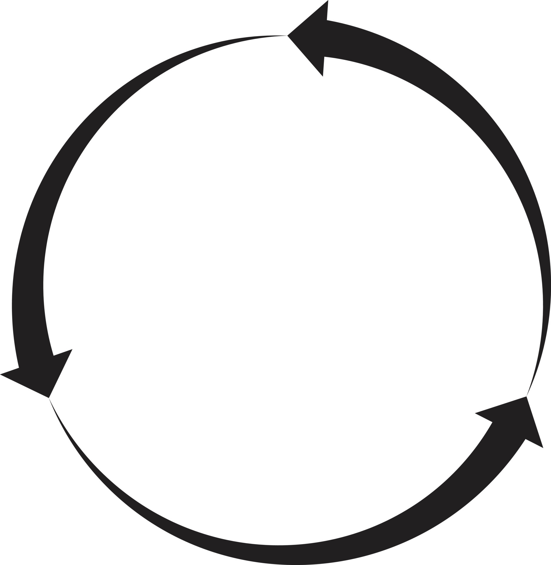 arrow icon on white background. flat style. refresh icon for your web ...