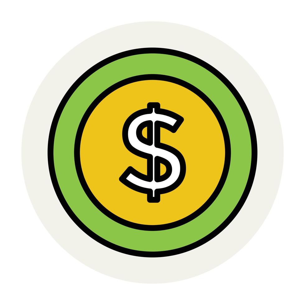 Dollar Coin Concepts vector