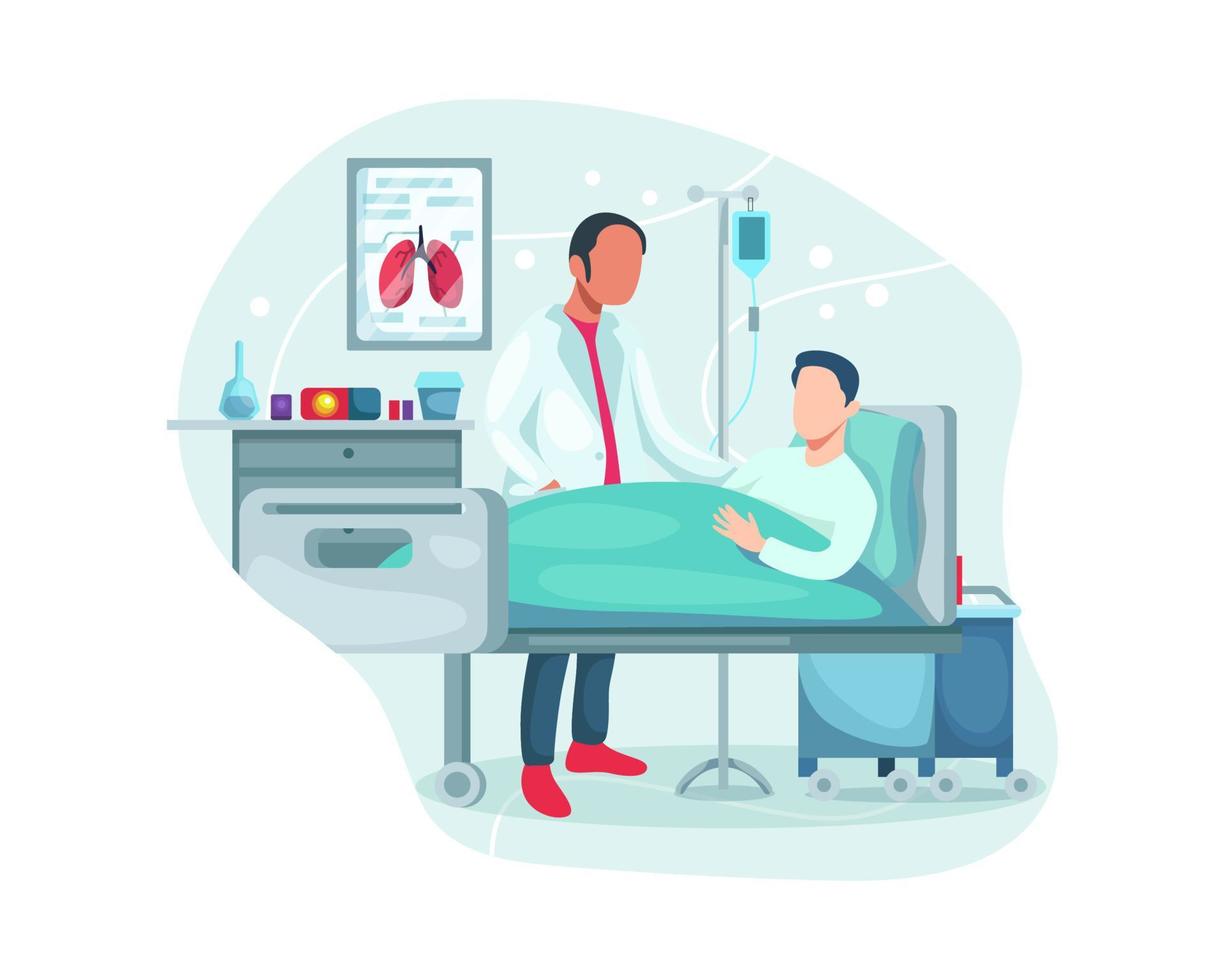 Hospitalization of the patient vector