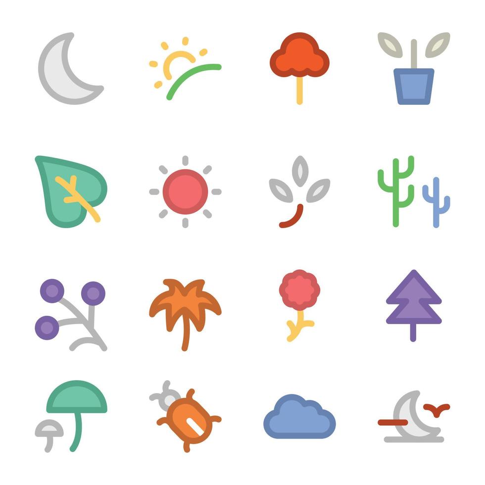 Trendy Nature Concepts vector