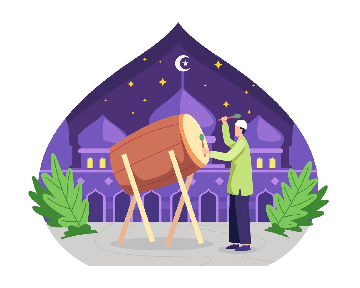 Ramadan illustration concept vector