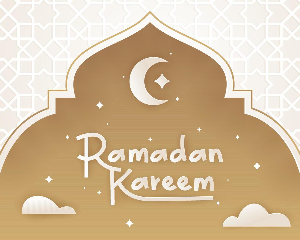 Ramadan Kareem background vector